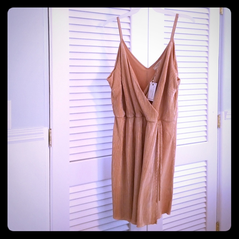 Gold dress. New with tags. Dress up or down